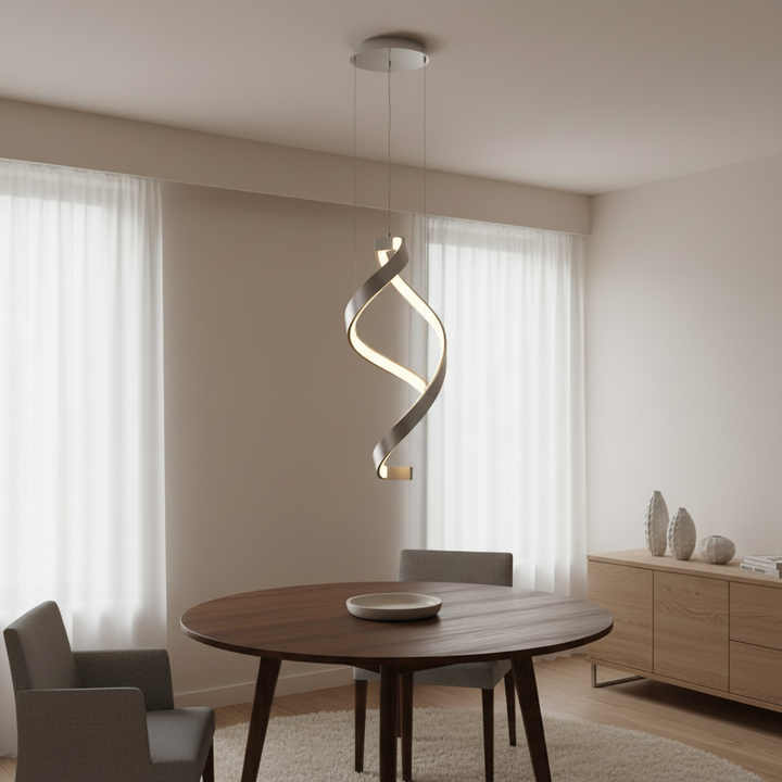Twist Ribbon Pendant Light