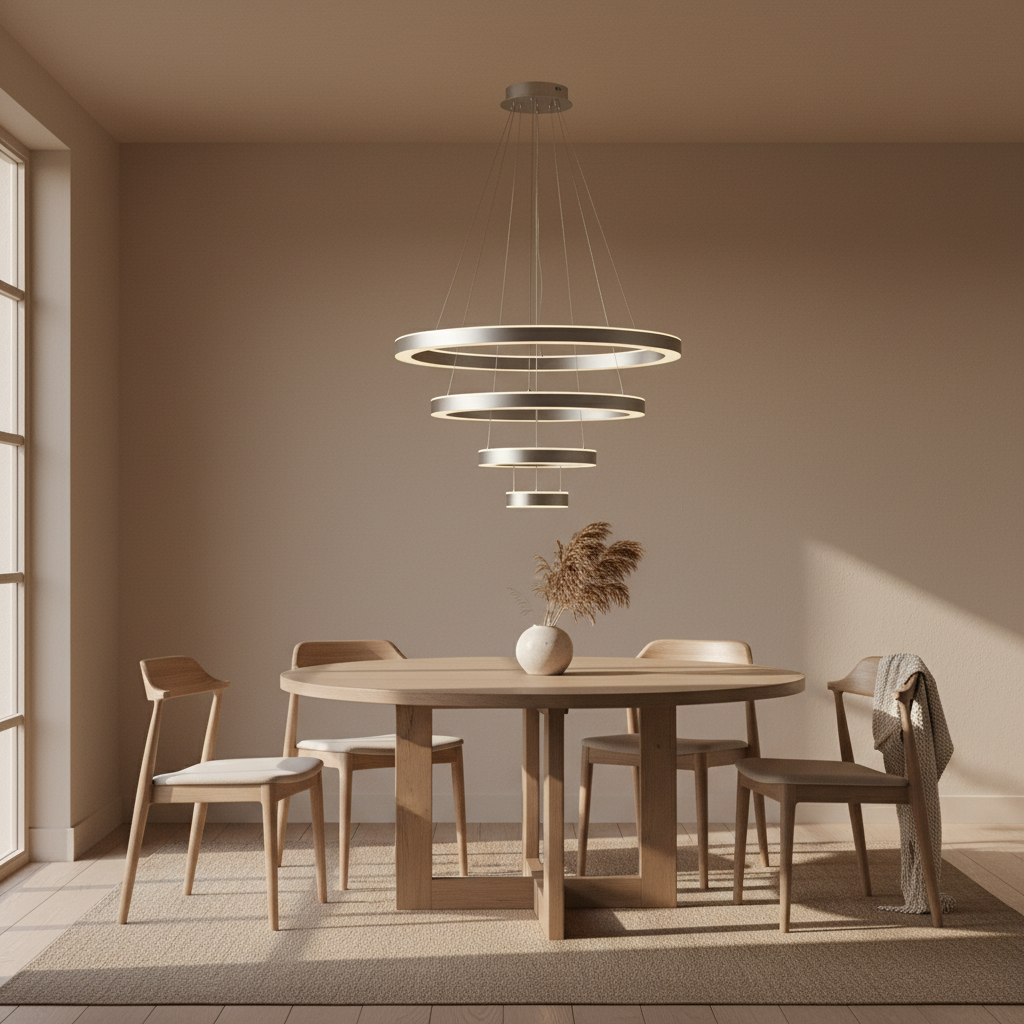 Cascade Halo Ring Chandelier